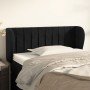 Cabecero de terciopelo negro 83x23x78/88 cm en Cabeceros y pies de cama | Comprar online en Foro24