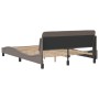 Bed frame with headboard in taupe gray fabric 120x200 cm by , Beds and slatted bases - Ref: Foro24-373149, Price: 172,16 €, D...