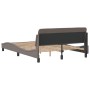 Estructura de cama con cabecero de tela gris taupe 140x200 cm de , Camas y somieres - Ref: Foro24-373189, Precio: 167,84 €, D...