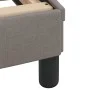 Bed frame with headboard in taupe gray fabric 140x200 cm by , Beds and slatted bases - Ref: Foro24-373189, Price: 164,83 €, D...