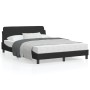 Bed frame with black velvet headboard 140x200 cm by , Beds and slatted bases - Ref: Foro24-373194, Price: 142,39 €, Discount: %