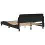 Bettgestell mit schwarzem Samtkopfteil 140x200 cm von , Betten und Lattenroste - Ref: Foro24-373194, Preis: 140,81 €, Rabatt: %
