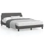 Estructura de cama con cabecero cuero sintético gris 120x200cm de , Camas y somieres - Ref: Foro24-373161, Precio: 147,37 €, ...