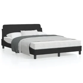 Bed frame with black velvet headboard 120x200 cm by , Beds and slatted bases - Ref: Foro24-373154, Price: 135,50 €, Discount: %