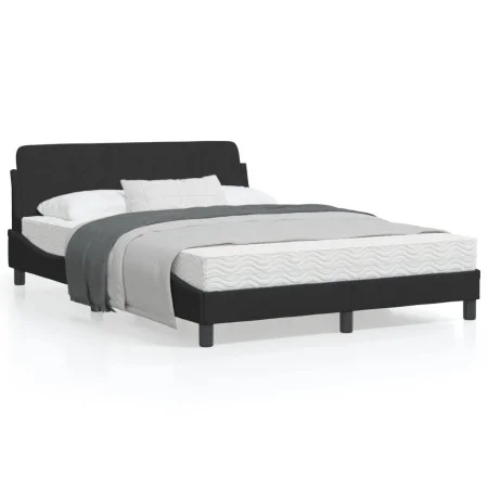 Estructura de cama con cabecero de terciopelo negro 120x200 cm de , Camas y somieres - Ref: Foro24-373154, Precio: 135,12 €, ...