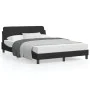 Estructura de cama con cabecero de terciopelo negro 120x200 cm de , Camas y somieres - Ref: Foro24-373154, Precio: 135,12 €, ...