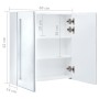 Badezimmerschrank mit LED-Spiegel 60x14x62 cm von vidaXL, Badezimmerwaschtische - Ref: Foro24-285125, Preis: 114,14 €, Rabatt: %