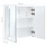 Badezimmerschrank mit LED-Spiegel 60x14x62 cm von vidaXL, Badezimmerwaschtische - Ref: Foro24-285125, Preis: 114,14 €, Rabatt: %