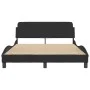 Estructura de cama con cabecero de terciopelo negro 120x200 cm de , Camas y somieres - Ref: Foro24-373154, Precio: 135,12 €, ...