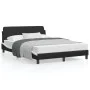 Black white synthetic leather headboard bed frame 120x200cm by , Beds and slatted bases - Ref: Foro24-373163, Price: 111,51 €...