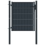 Anthracite gray PVC and steel fence gate 100x81 cm by vidaXL, garden gates - Ref: Foro24-145232, Price: 130,01 €, Discount: %