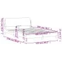 Estructura cama cabecero cuero sintético negro blanco 120x200cm de , Camas y somieres - Ref: Foro24-373163, Precio: 137,24 €,...
