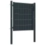 Puerta de valla de PVC y acero gris antracita 100x81 cm de vidaXL, Puertas de jardín - Ref: Foro24-145232, Precio: 128,10 €, ...
