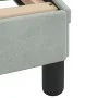 Bed frame with light gray velvet headboard 160x200cm by , Beds and slatted bases - Ref: Foro24-373212, Price: 164,91 €, Disco...