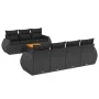 8-piece garden sofa set and black synthetic rattan cushions by , Garden sets - Ref: Foro24-3257238, Price: 515,97 €, Discount: %