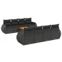 8-piece garden sofa set and black synthetic rattan cushions by , Garden sets - Ref: Foro24-3257252, Price: 566,58 €, Discount: %