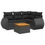 5-teiliges Gartenmöbel-Set und schwarze synthetische Rattankissen von , Gartensets - Ref: Foro24-3257315, Preis: 336,84 €, Ra...