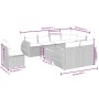 Set de muebles de jardín 9 pzas y cojines ratán sintético gris de , Conjuntos de jardín - Ref: Foro24-3257432, Precio: 635,60...