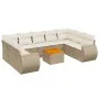 Garden sofa set with beige cushions 10 pieces synthetic rattan by , Garden sets - Ref: Foro24-3257479, Price: 719,19 €, Disco...