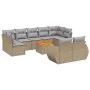 Garden sofa set with beige cushions 10 pieces synthetic rattan by , Garden sets - Ref: Foro24-3257487, Price: 654,50 €, Disco...