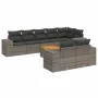 9-teiliges Gartenmöbel-Set und graue synthetische Rattankissen von , Gartensets - Ref: Foro24-3257866, Preis: 607,63 €, Rabat...