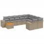 11-piece garden sofa set with beige synthetic rattan cushions by , Garden sets - Ref: Foro24-3257963, Price: 696,13 €, Discou...