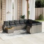 10-piece garden sofa set with gray synthetic rattan cushions by , Garden sets - Ref: Foro24-3257502, Price: 625,21 €, Discoun...