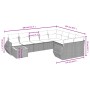 10-piece garden sofa set with gray synthetic rattan cushions by , Garden sets - Ref: Foro24-3257502, Price: 625,21 €, Discoun...