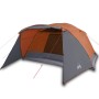 Familienzelt mit Veranda für 4 Personen, wasserdicht, grau-orange von , Zelte - Ref: Foro24-94420, Preis: 135,62 €, Rabatt: %
