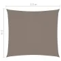 Rectangular sail awning taupe gray Oxford fabric 2x2.5 m by , Umbrellas - Ref: Foro24-135419, Price: 27,02 €, Discount: %