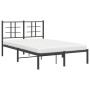 Bettgestell mit schwarzem Metallkopfteil 120x200 cm von , Betten und Lattenroste - Ref: Foro24-355559, Preis: 98,06 €, Rabatt: %
