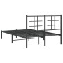 Bettgestell mit schwarzem Metallkopfteil 120x200 cm von , Betten und Lattenroste - Ref: Foro24-355559, Preis: 98,06 €, Rabatt: %