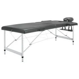2-zone massage table anthracite aluminum frame 186x68 cm by vidaXL, massage tables - Ref: Foro24-110174, Price: 185,12 €, Dis...