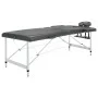 2-Zonen-Massageliege anthrazitfarbenes Aluminiumgestell 186x68 cm von vidaXL, Massageliegen - Ref: Foro24-110174, Preis: 185,...
