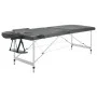 2-Zonen-Massageliege anthrazitfarbenes Aluminiumgestell 186x68 cm von vidaXL, Massageliegen - Ref: Foro24-110174, Preis: 185,...
