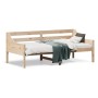 Solid pine wood sofa bed 75x190 cm by , Beds and slatted bases - Ref: Foro24-842842, Price: 121,24 €, Discount: %