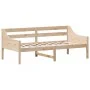 Sofá cama de madera maciza de pino 75x190 cm de , Camas y somieres - Ref: Foro24-842842, Precio: 119,64 €, Descuento: %