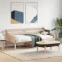 Sofá cama de madera maciza de pino 75x190 cm de , Camas y somieres - Ref: Foro24-842842, Precio: 119,64 €, Descuento: %