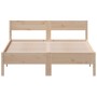 Estructura de cama con cabecero madera maciza pino 140x200 cm de , Camas y somieres - Ref: Foro24-842750, Precio: 116,26 €