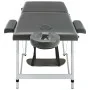 2-Zonen-Massageliege anthrazitfarbenes Aluminiumgestell 186x68 cm von vidaXL, Massageliegen - Ref: Foro24-110174, Preis: 185,...