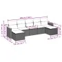 Set sofás de jardín 7 piezas y cojines ratán sintético beige by , Garden sets - Ref: Foro24-3226233, Price: 423,25 €, Discoun...