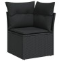 Set de sofás de jardín 8 piezas y cojines ratán sintético negro by , Garden sets - Ref: Foro24-3226244, Price: 495,31 €, Disc...