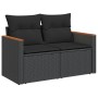 Set de sofás de jardín 8 piezas y cojines ratán sintético negro by , Garden sets - Ref: Foro24-3226244, Price: 495,31 €, Disc...