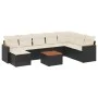 Set de sofás de jardín 8 piezas y cojines ratán sintético negro de , Conjuntos de jardín - Ref: Foro24-3226252, Precio: 484,9...