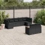 Set de sofás de jardín 8 piezas y cojines ratán sintético negro by , Garden sets - Ref: Foro24-3226286, Price: 576,88 €, Disc...