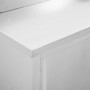 Mesa de trabajo puertas correderas acero inox 100x50x(95-97)