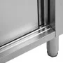 Arbeitstisch Schiebetüren Edelstahl 100x50x(95-97) von vidaXL, Wiederherstellung - Ref: Foro24-51050, Preis: 265,04 €, Rabatt: %