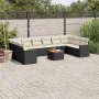Set de sofás de jardín 11 pzas y cojines ratán sintético negro by , Garden sets - Ref: Foro24-3226329, Price: 628,53 €, Disco...