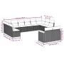 Gartensofagarnitur 12-teilig mit grauen Polstern aus synthetischem Rattan. von , Gartensets - Ref: Foro24-3226445, Preis: 691...
