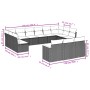Juego de sofás jardín con cojines beige mezcla 13 pzas ratán PE by , Garden sets - Ref: Foro24-3226458, Price: 777,15 €, Disc...